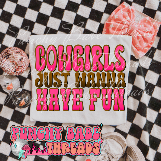 Cowgirls just wanna have fun Kids Graphic