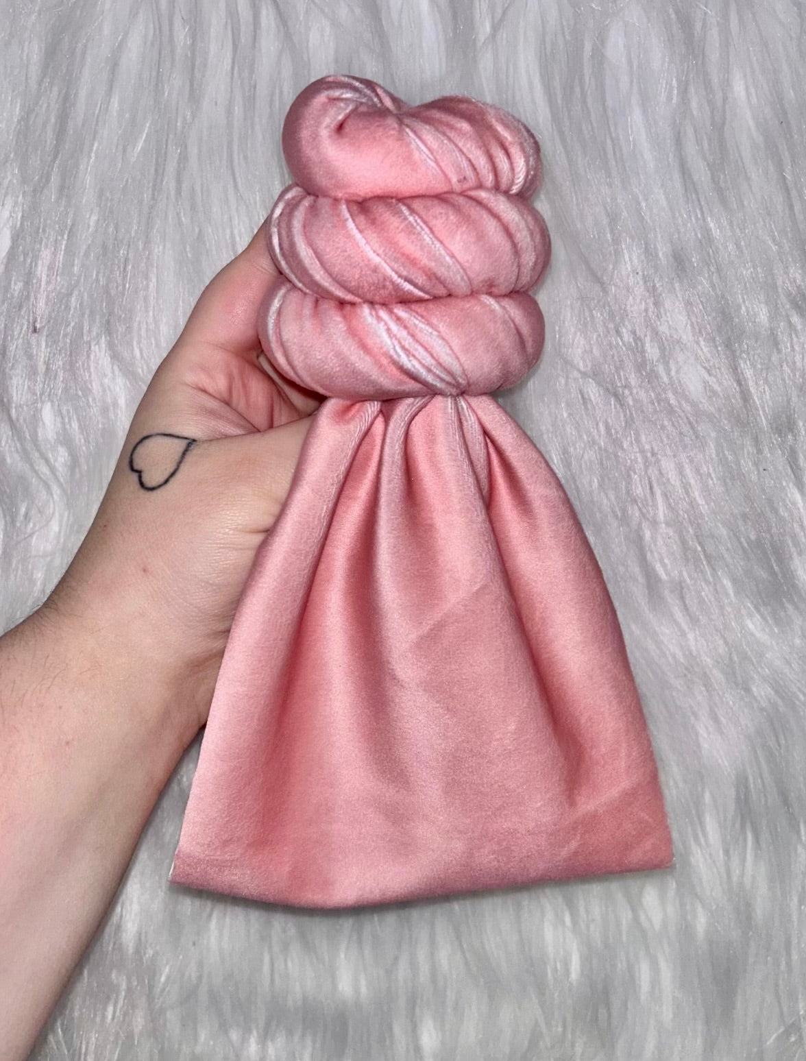 Peach Velvet Bow