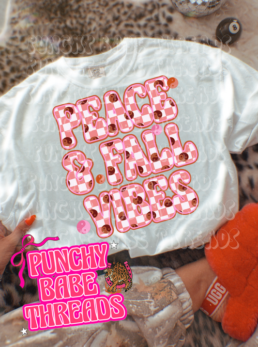Peace & Fall Vibes Kids Graphic