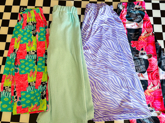 18/24m purple zebra flow pants