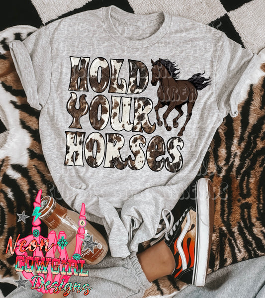 Hold Your Horses Adult Graphic