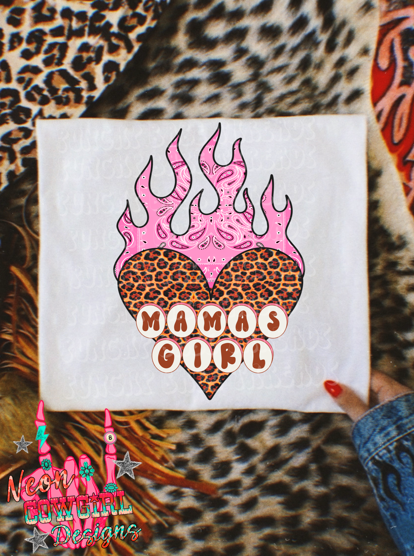 Mamas Girl Kids Graphic
