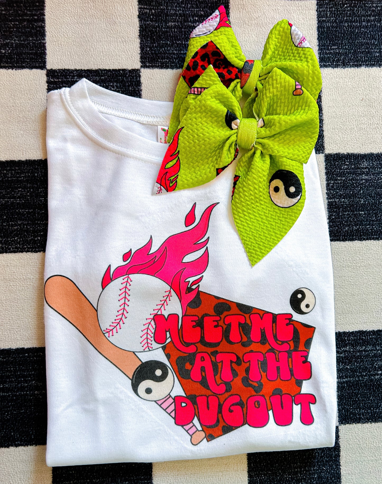 Mystery Bow/Tee or Romper Set🪩