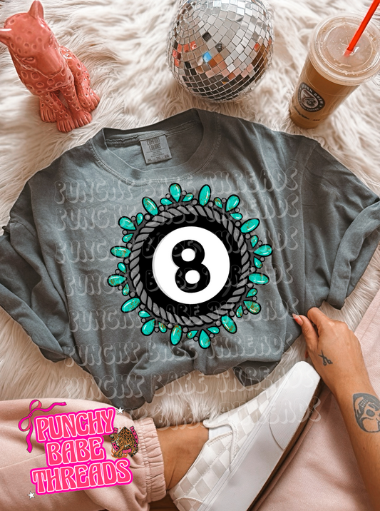 8 Ball Jewel Adult Graphic
