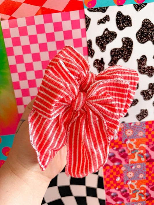 Watermelon Stripe Sailor Piggies Clips