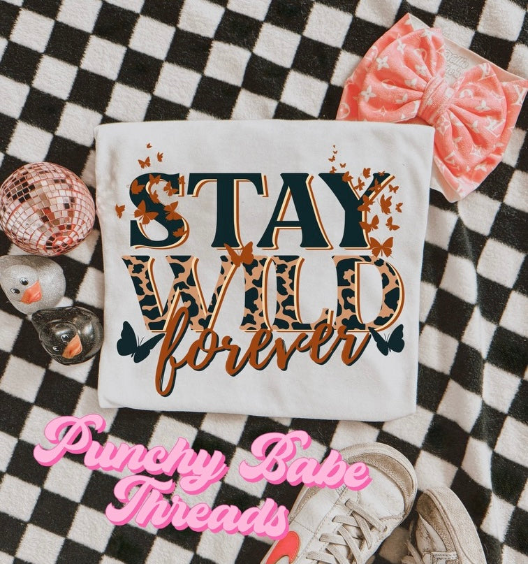 Stay Wild Kids Tee/Romper