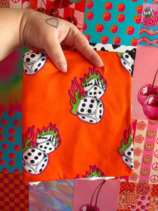 Orange Dice Handmade