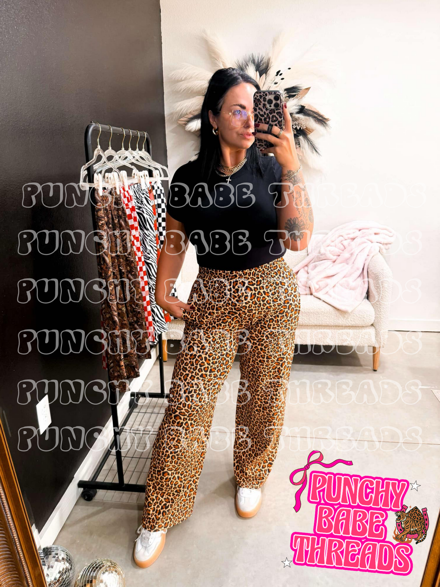 18/24m checkered Babe wide Pants