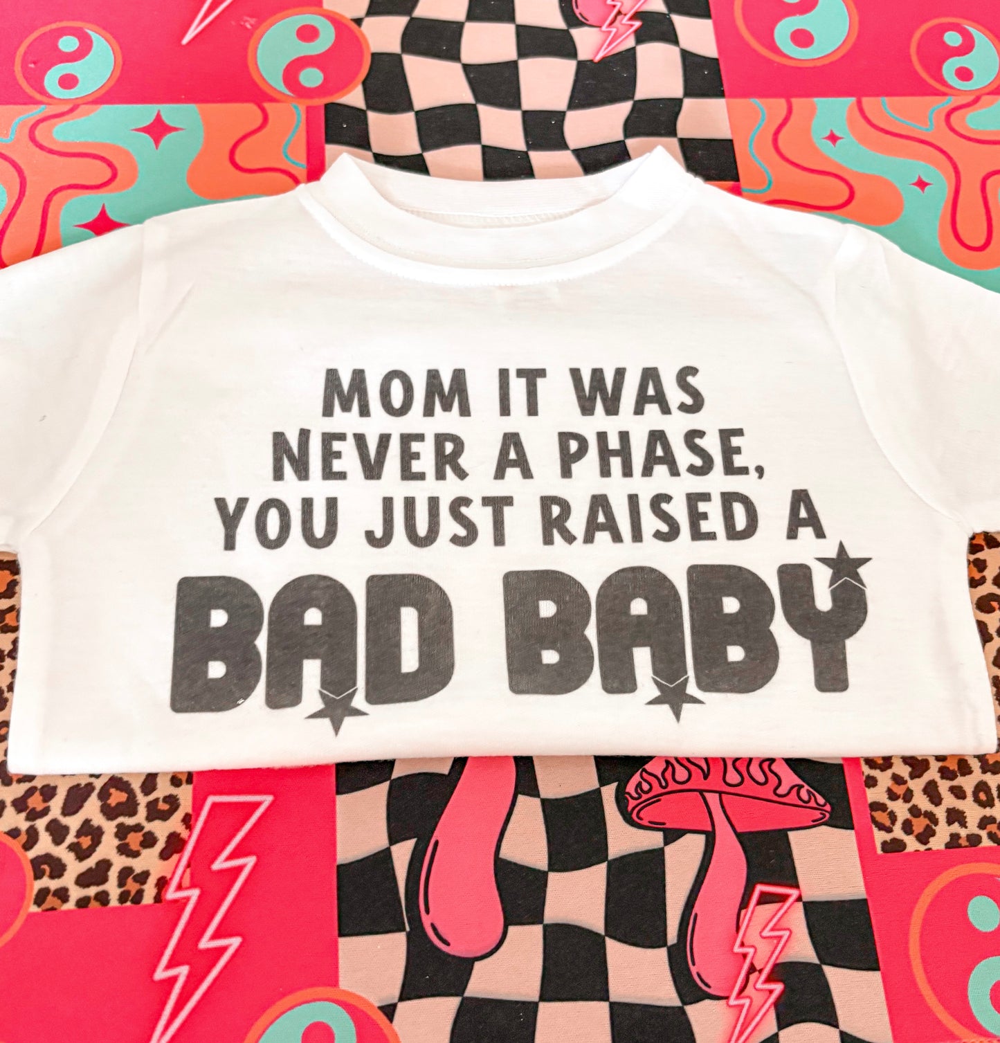 Just Raised A Bad Baby Kids Tee/Romper