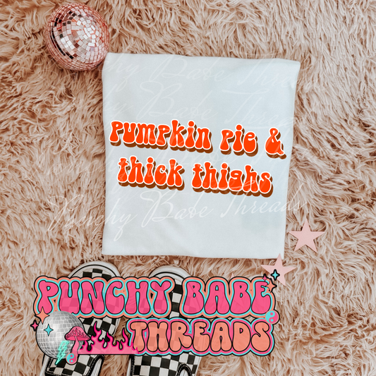 Pumpkin pie & thick thighs Kids Graphic