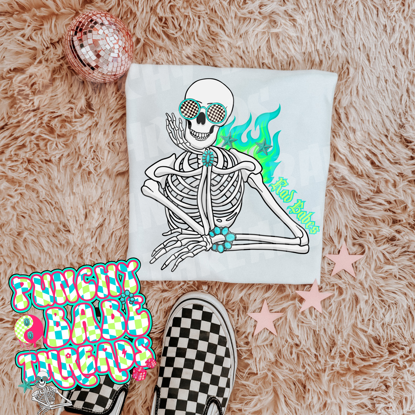 Babes Skeleton Kids Graphic