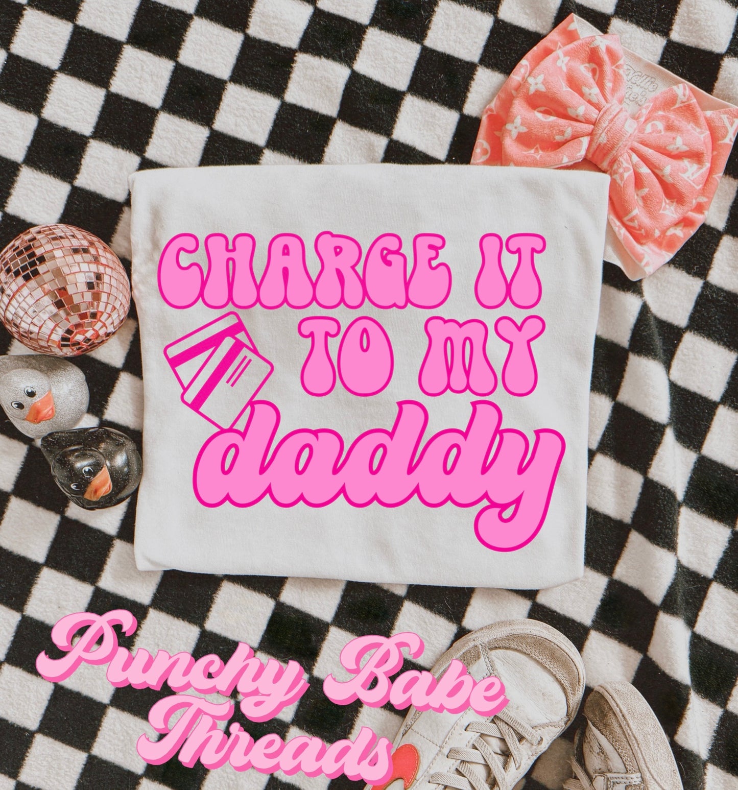 Charge it to daddy Kids Tee/Romper