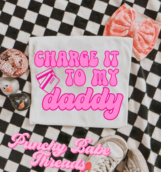 Charge it to daddy Kids Tee/Romper