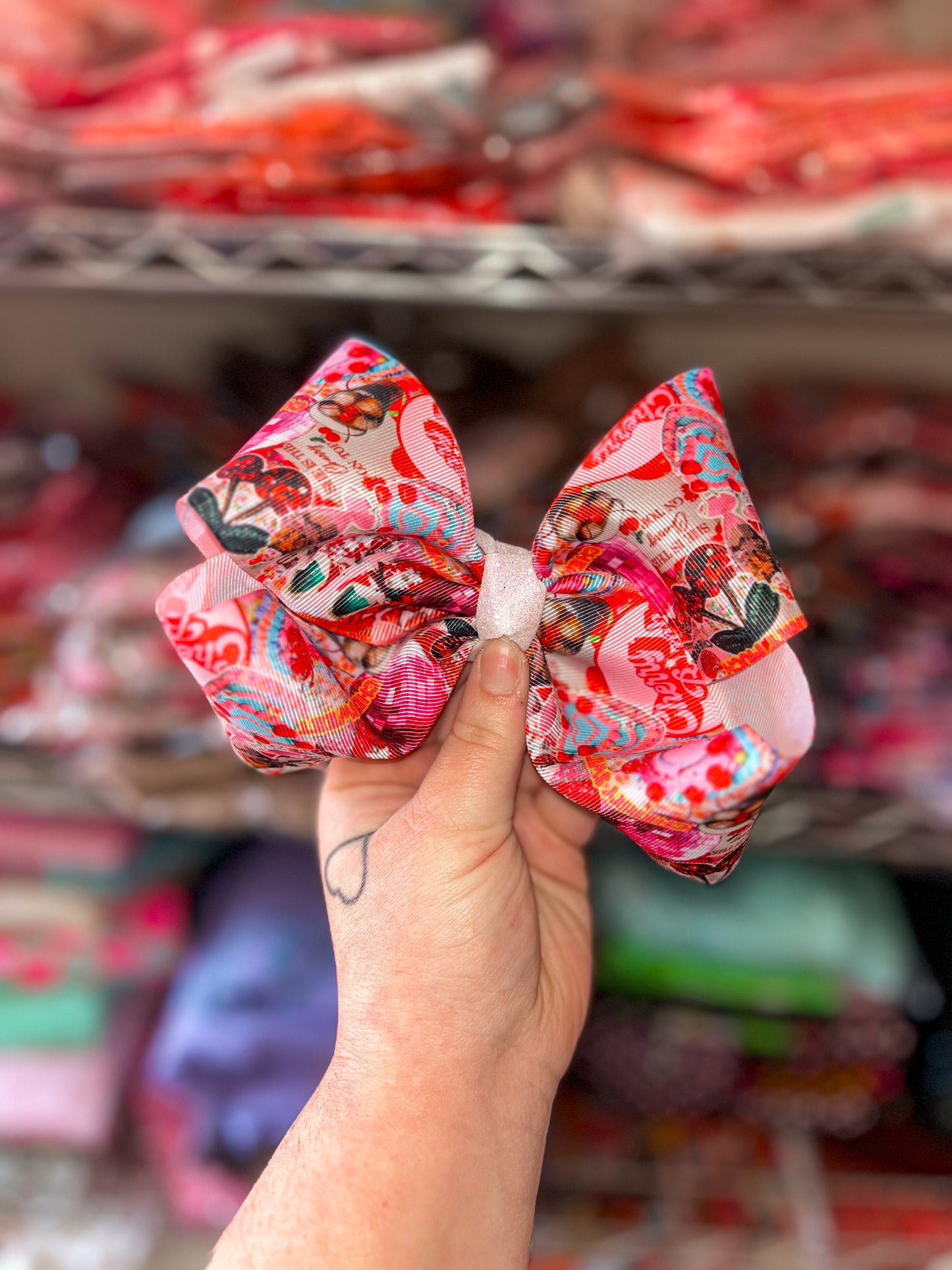 Big Ribbon Bow on clip or nylon