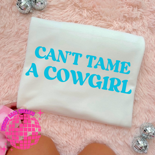 Can’t Tame A Cowgirl Kids Tee/Romper
