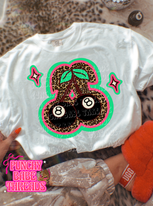 8 Ball Cherries Adult Graphic