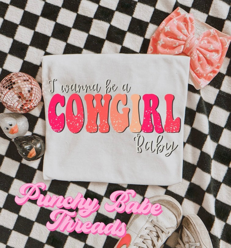 Cowgirl Baby Kids Tee/Romper