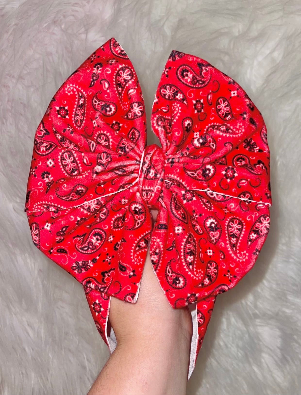 Red Bandanna Bow