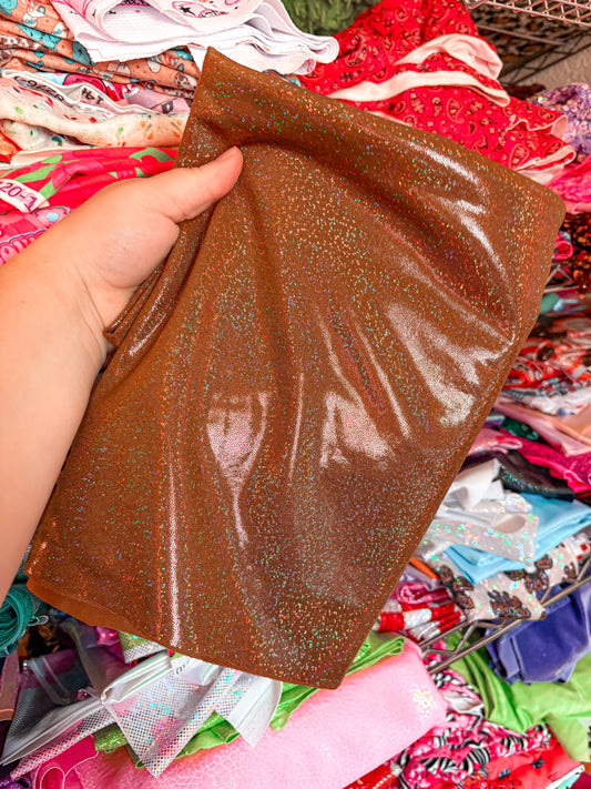 Brown shimmer bow