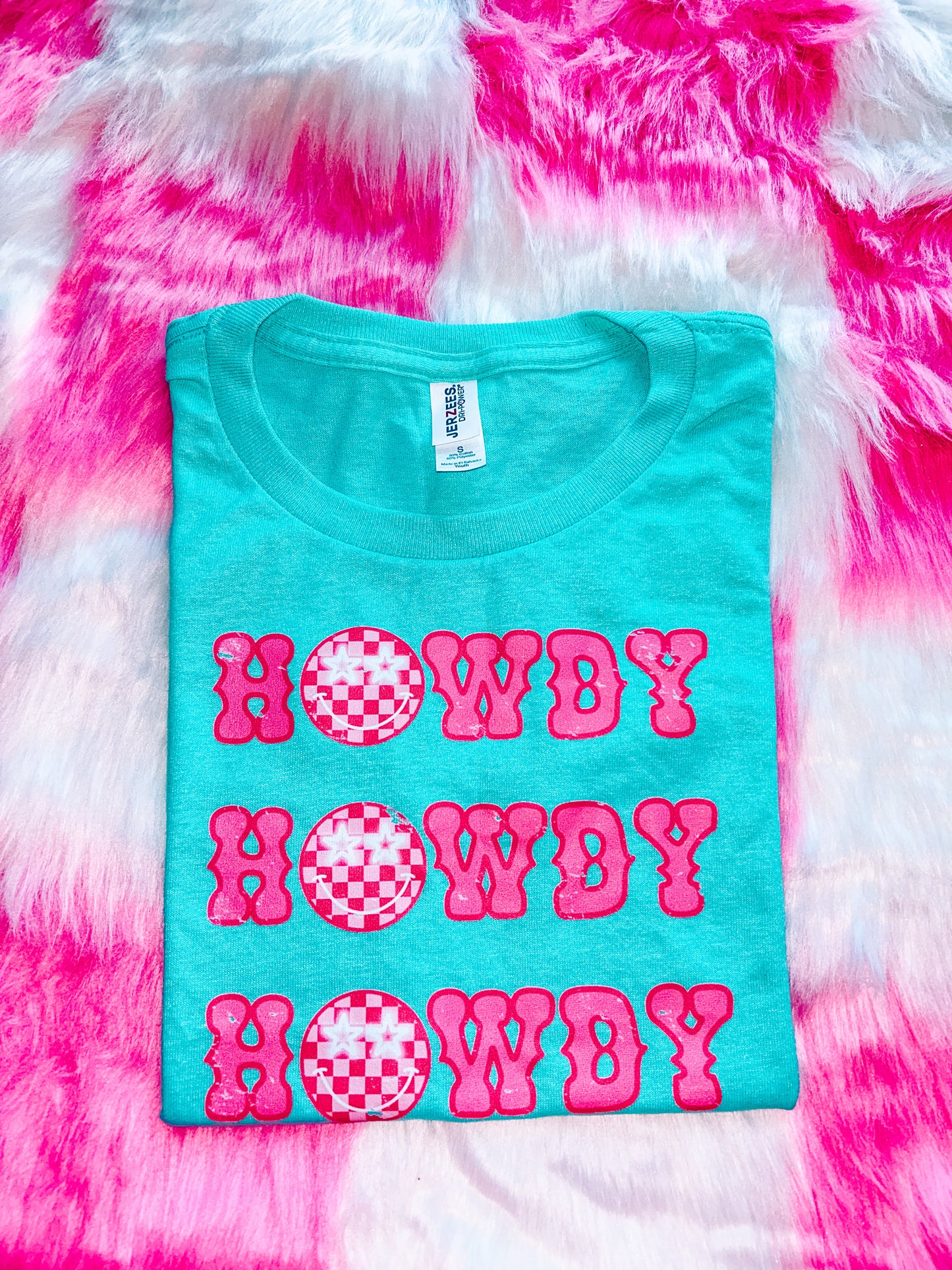 Howdy Mint Kids Tee