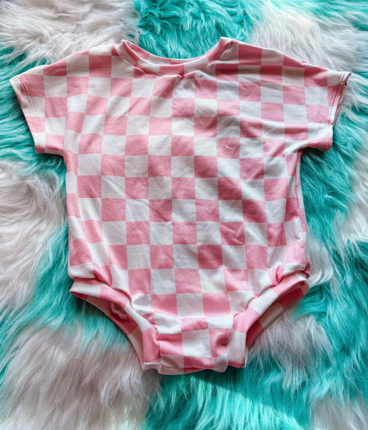 Pink checkered Handmade