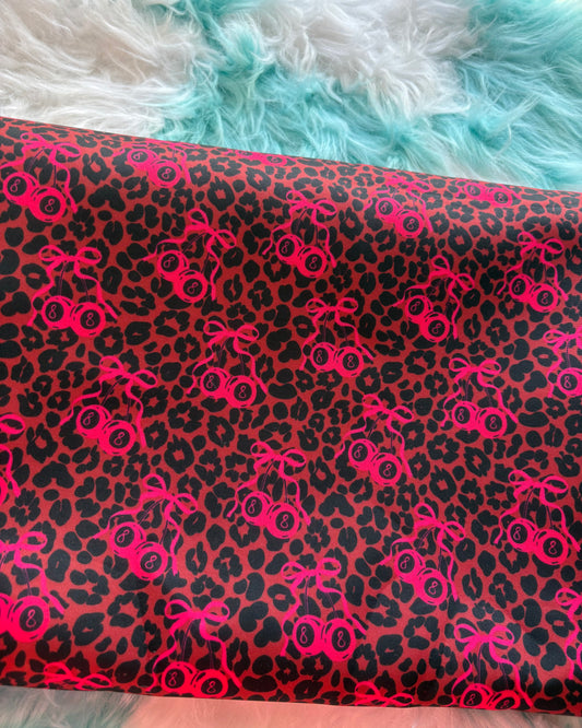 Leopard Cherry Bow