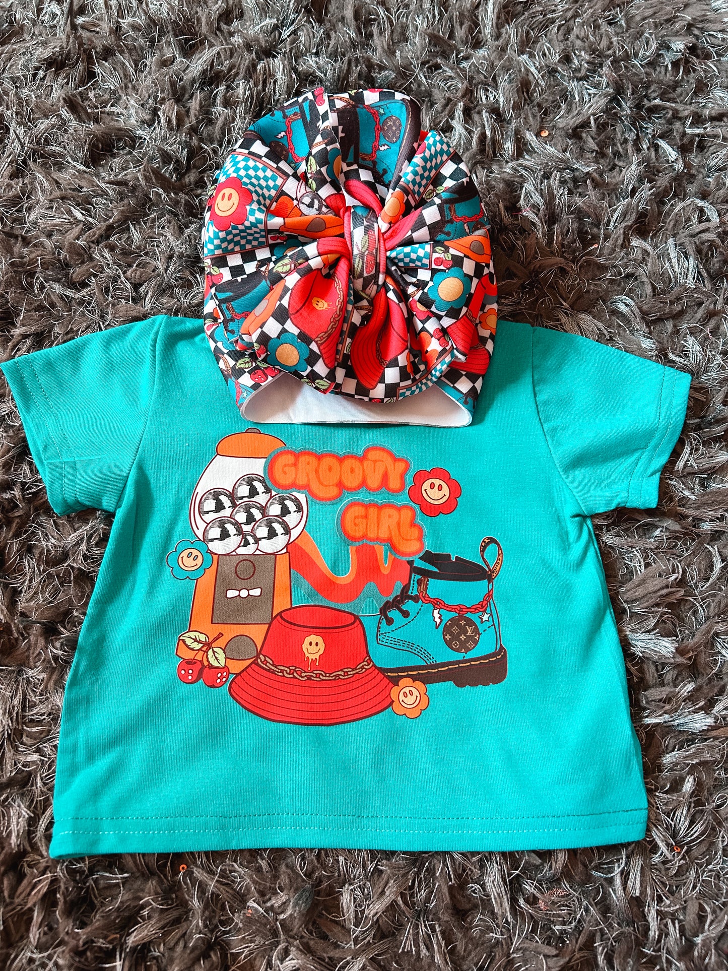 Mystery Bow/Tee or Romper Set🪩