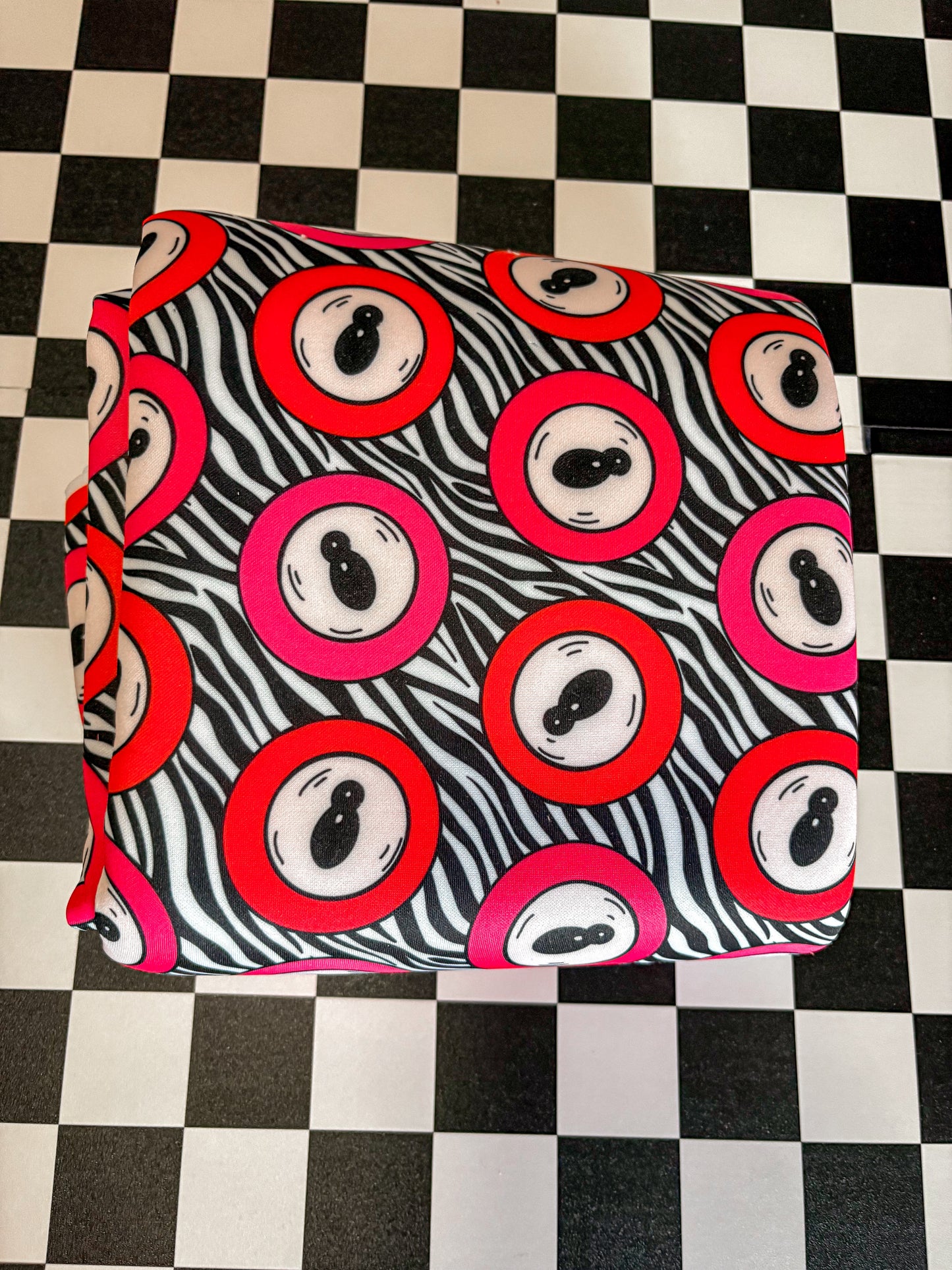 8 Ball zebra Puff Bow