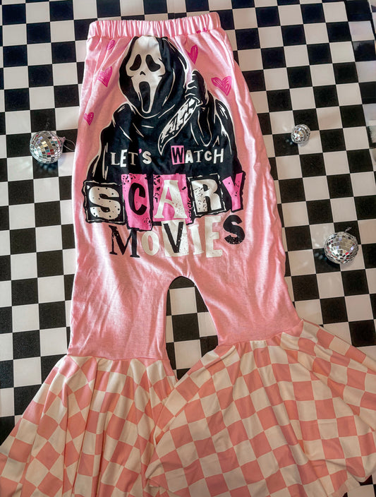 Pink Halloween Upcycle Romper