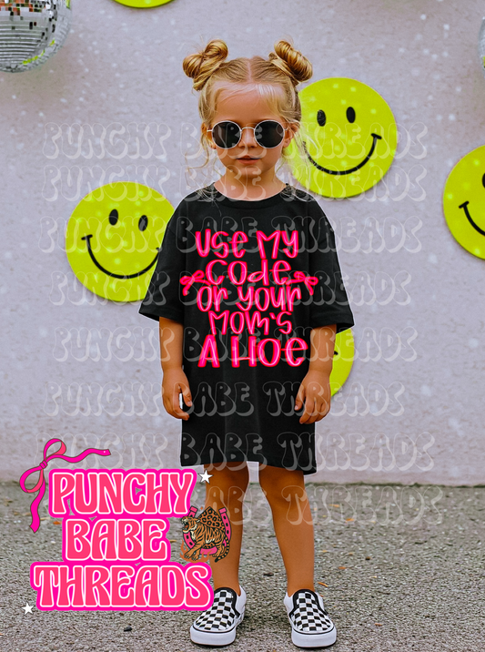 Use my code Kids Graphic