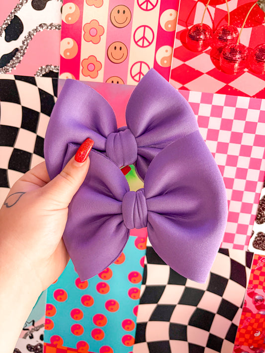 Purple Scuba Bow