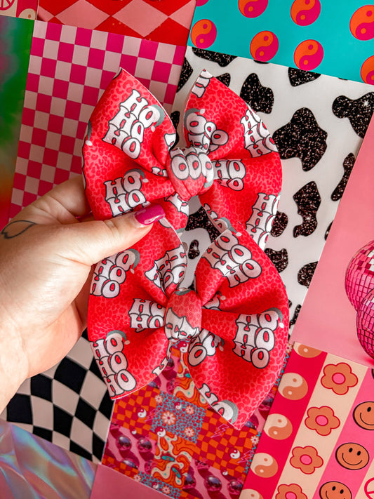 Ho Ho Ho Leopard Bow