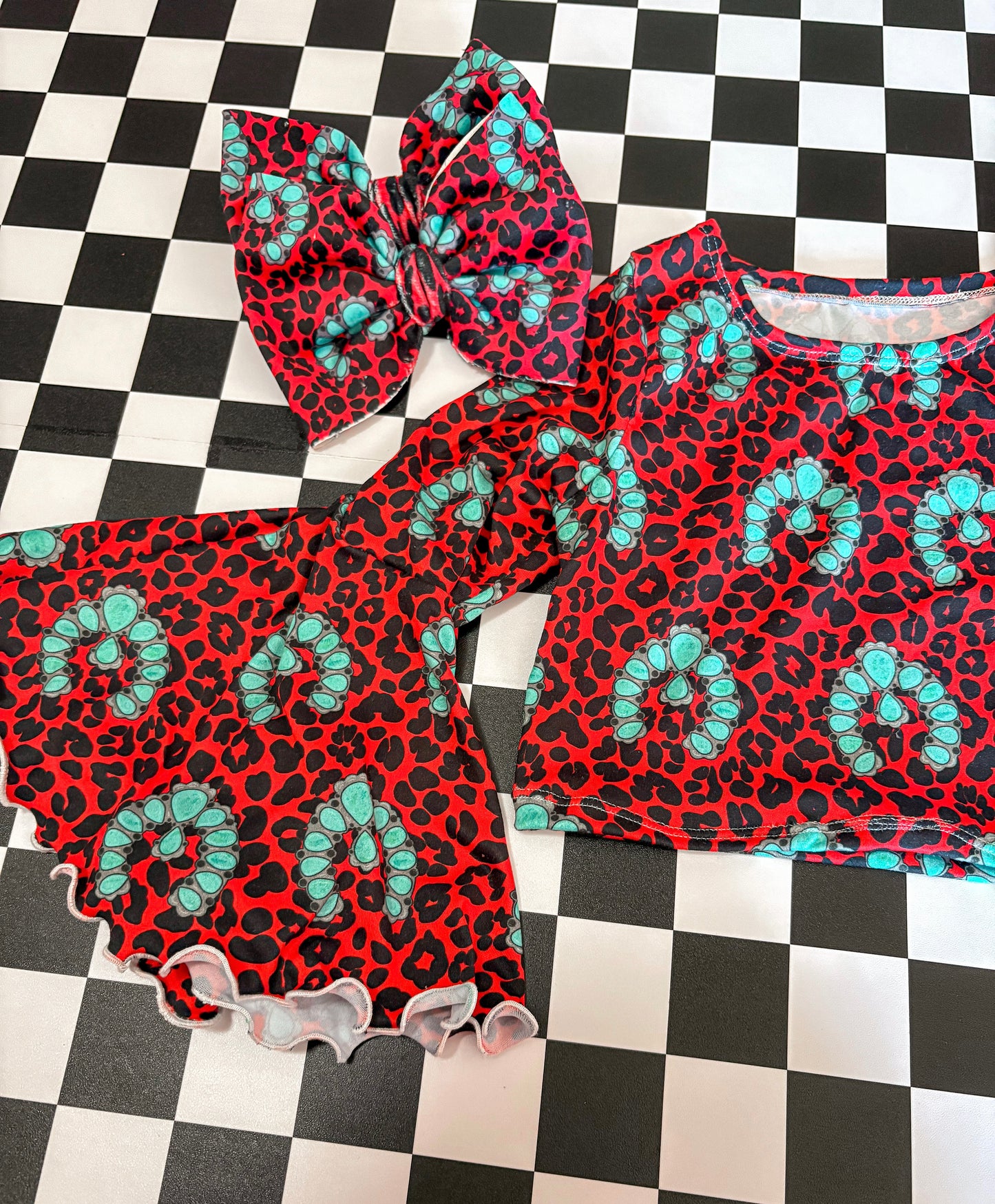 Red Leopard Jewels Handmade