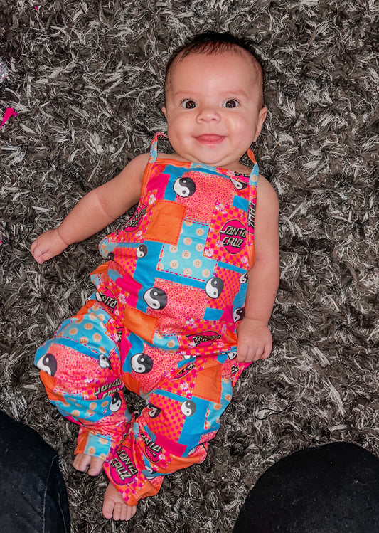 Checkered Yin Yang Romper