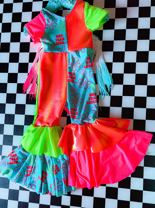 Double Bell Short Sleeve Romper