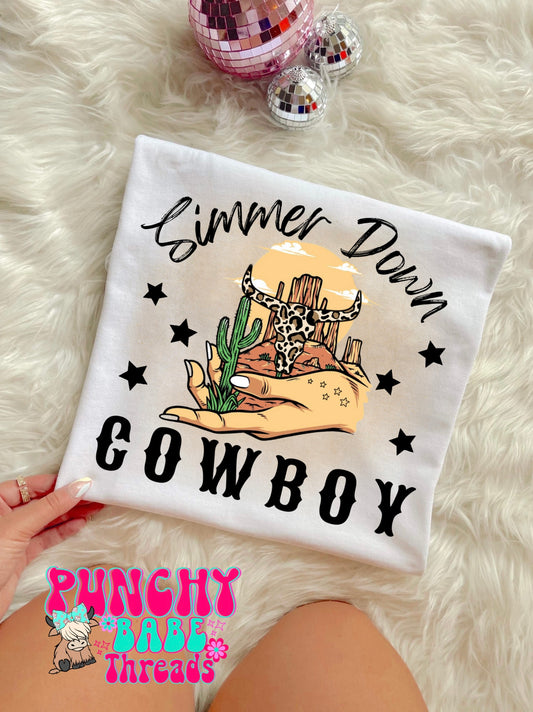 Simmer Down Cowboy Kids Tee