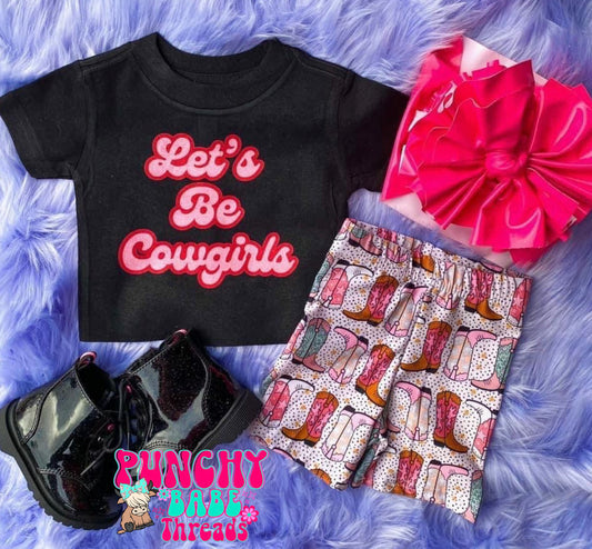 6m Let’s Be Cowgirls Kids Tee