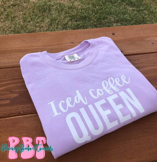Iced Coffee Queen Adult Tee