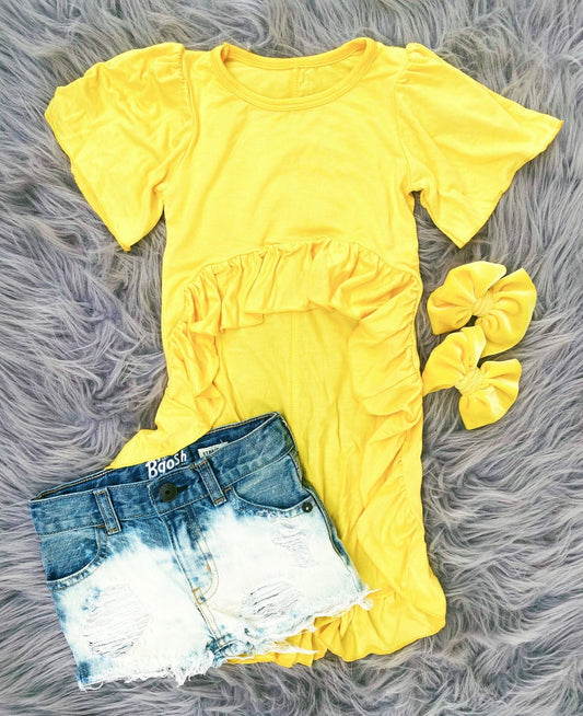 Yellow high low top