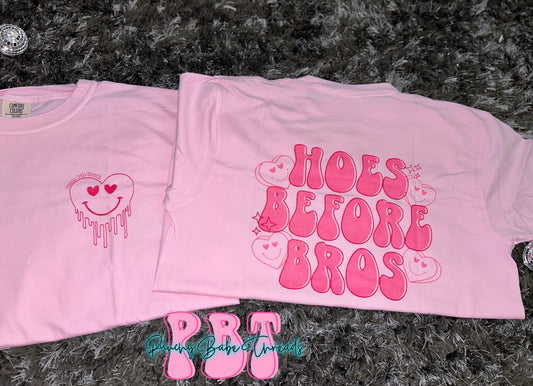 Hoes Before Bros Adult Tee