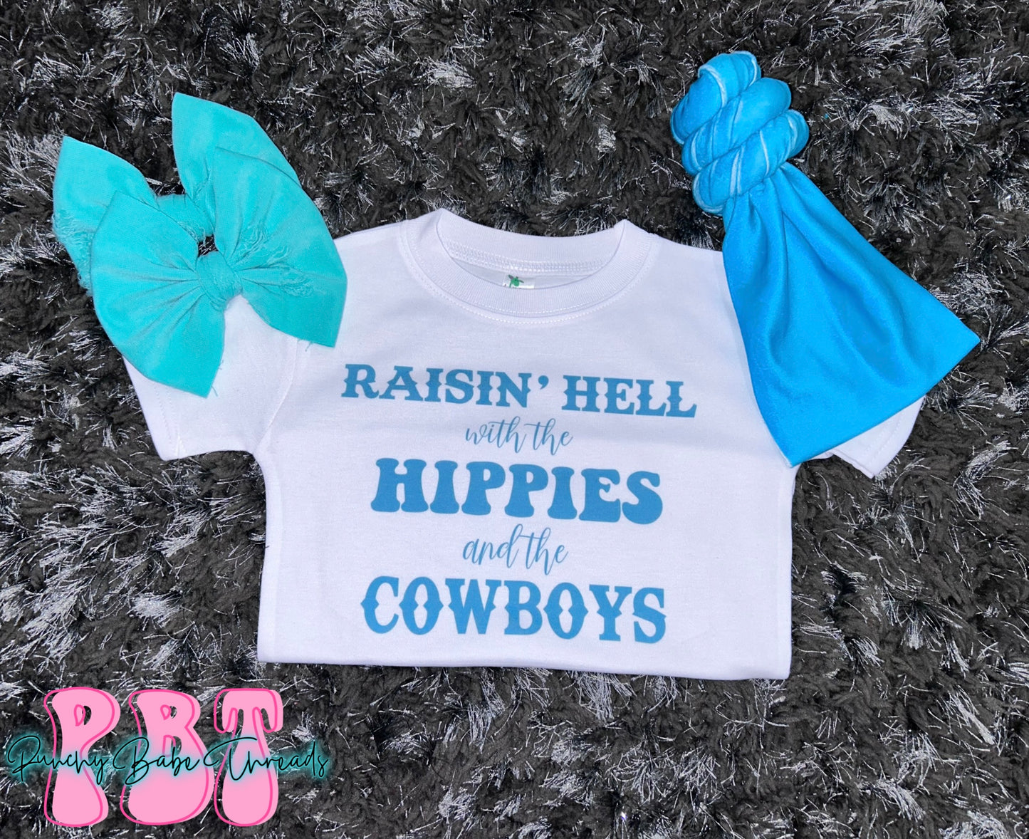 Hippies and The Cowboys Kids Tee