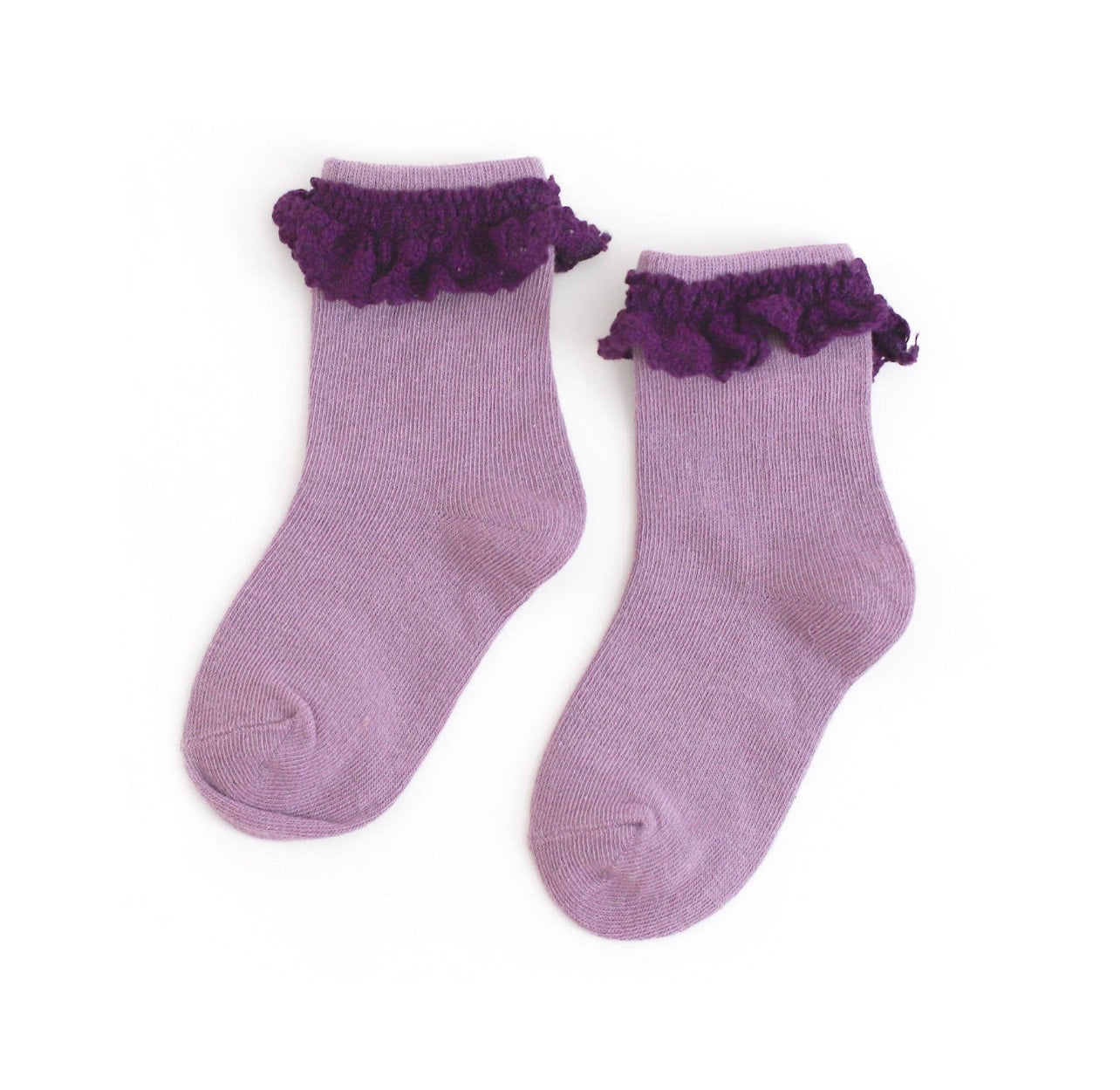 Grape Lace Midi Socks