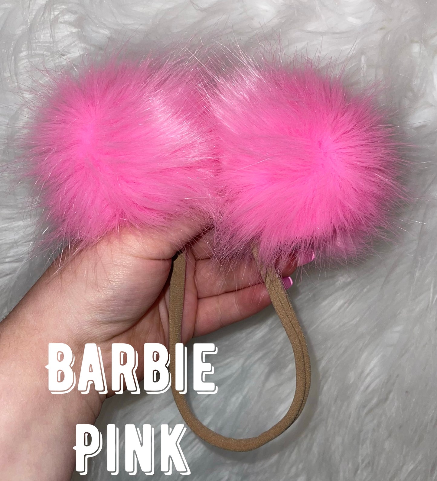 Pom Poms on Nylon or Clip (more colors available)